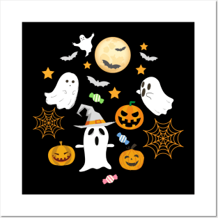 Halloween Face Mask, Happy Hallween For kids, Haloween ghost Face Mask for Kids. Posters and Art